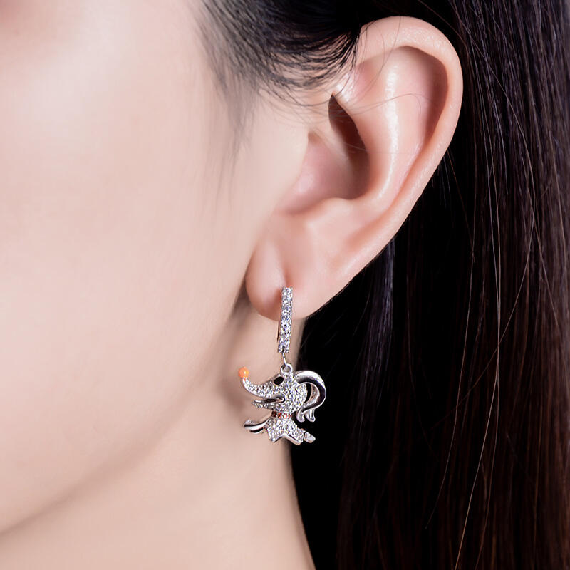 Jeulia "The Head of Team" Sterling Silver Earrings