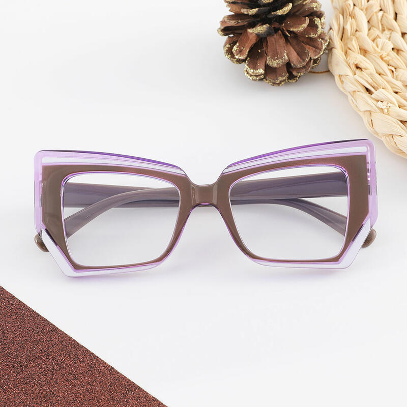 Wandy Cat Eye Brown Glasses