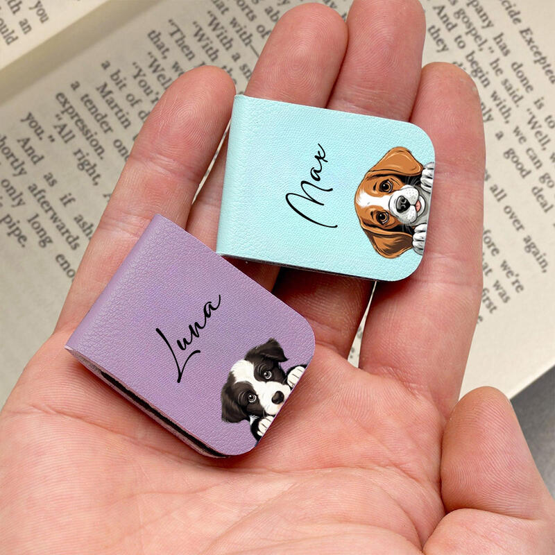 Personalized Magnetic Bookmarks Customized Pet Name Reading Accessories for Pet Lovers
