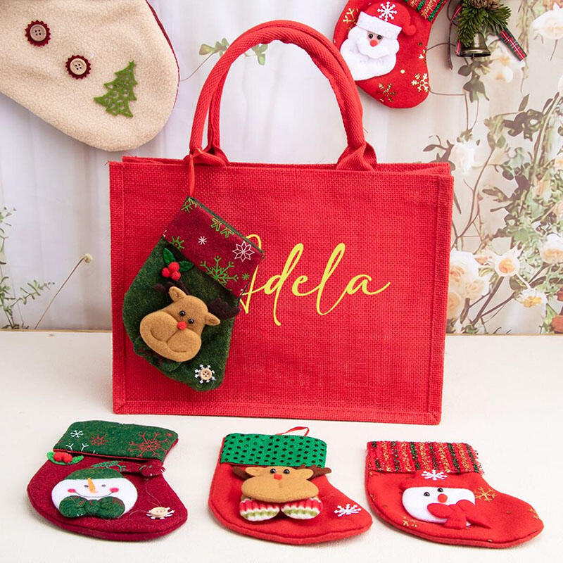 Personalized Name Christmas Gift Bags Special Present for Your Love