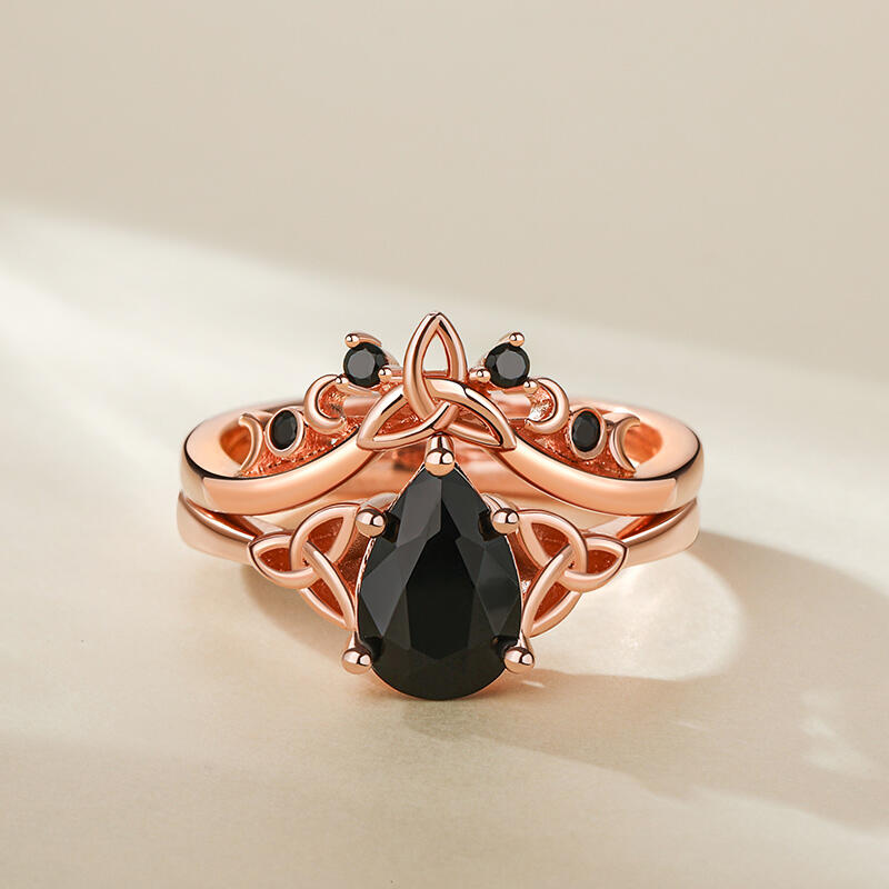 Jeulia ヴィンテージ シルバー リング セット