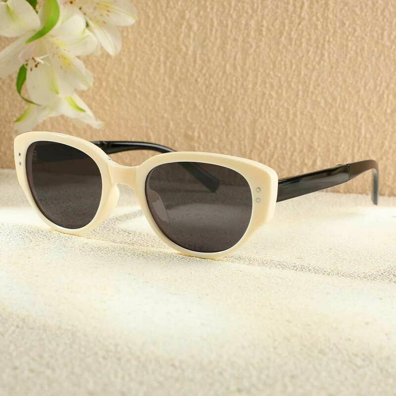 Occhiali da Sole Lorraine Cat Eye Bianco