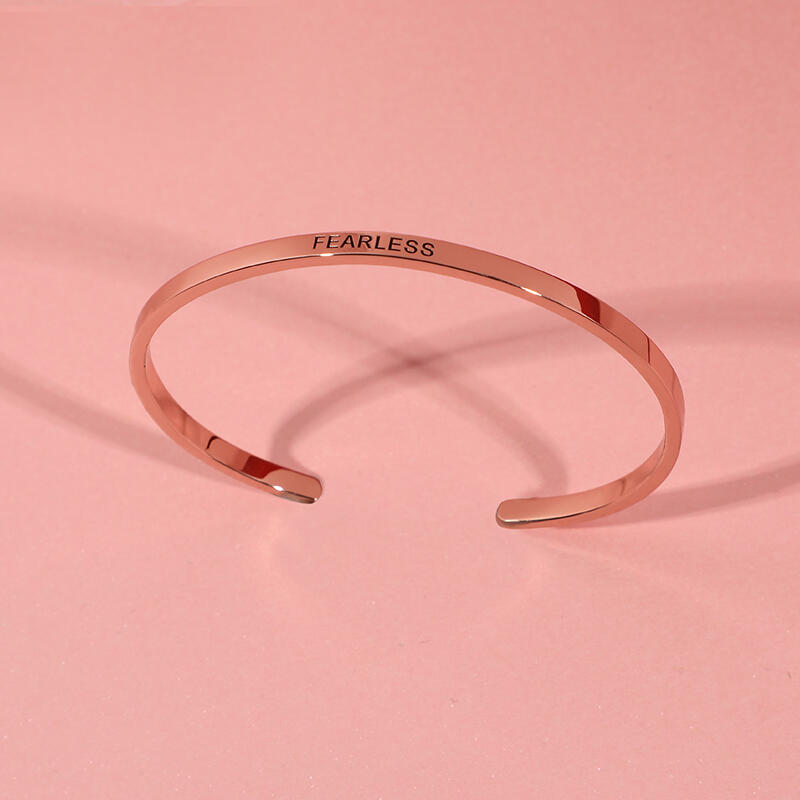 "Les Meilleurs Souvenirs" Bracelet Jonc Prénom Ouvert Personnalisé
