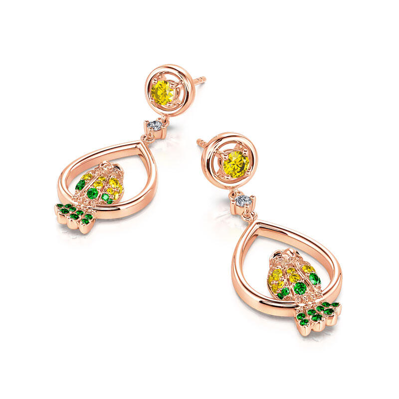 Jeulia "Papuga" Srebne Kolczyki