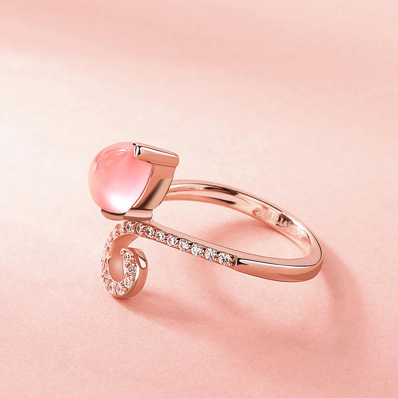 Jeulia Water Drop Sterling Silver Cocktail Ring