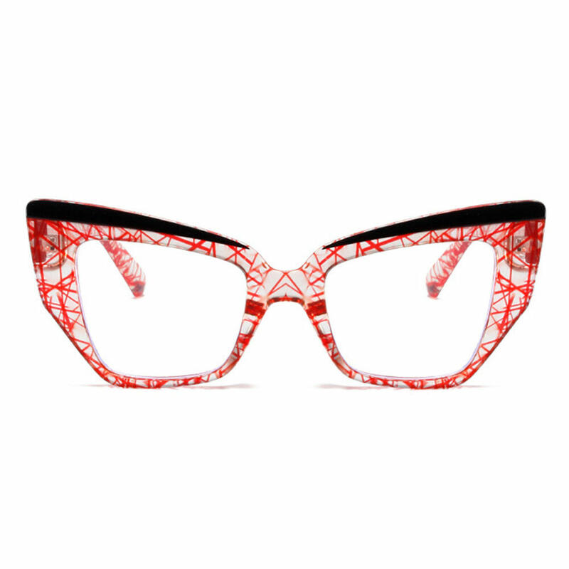 Occhiali da Vista Dunao Cat Eye Rosso