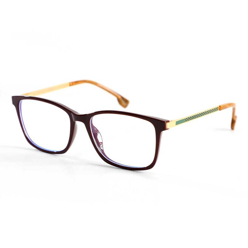 Lunettes de Vue Charlotte Rectangle Marron 