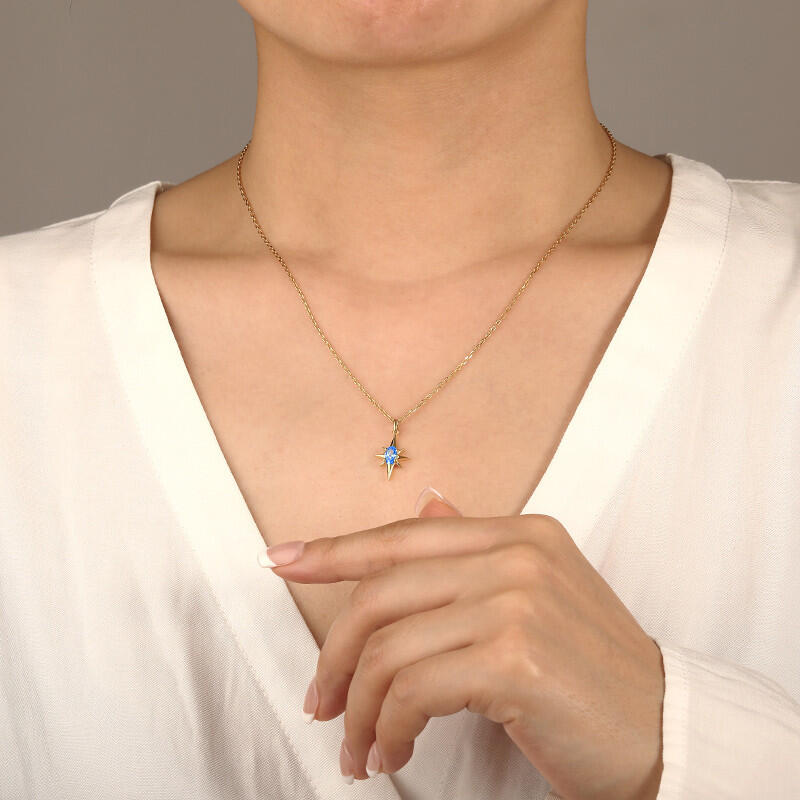 "Only Star" Oval Cut Necklace