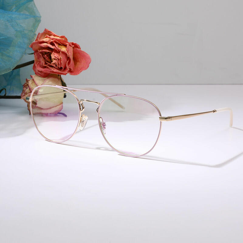 Julia Aviator Pink Glasses