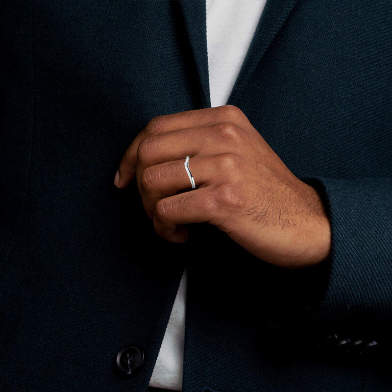 "Forever Starts at Yes" Men's Wedding Band