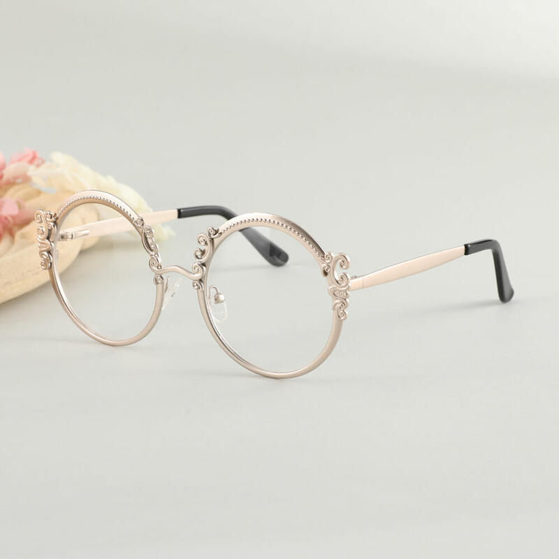 Juliana Round Gold Glasses