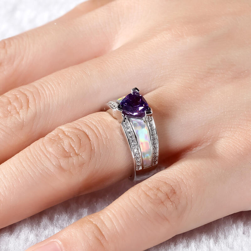 Jeulia Anillo De Talla De Billón En Plata De Ley