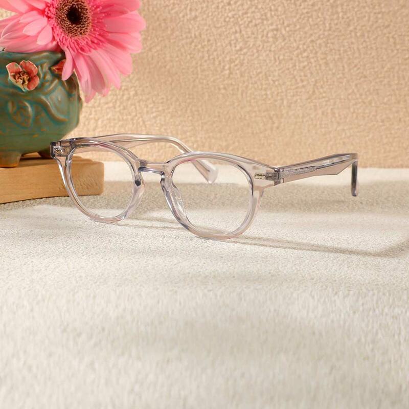Daisy Runde Graue Brille