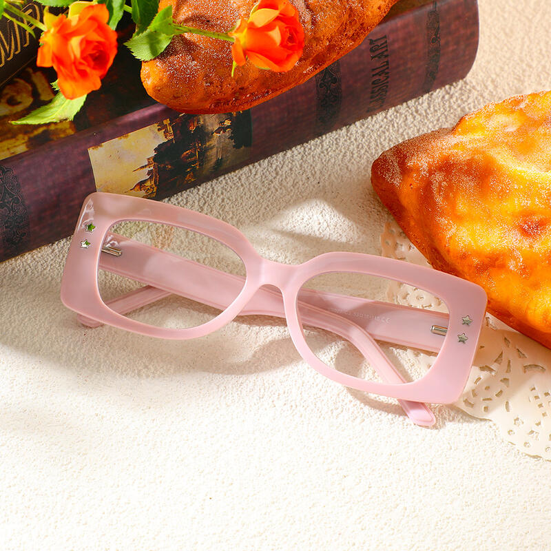 Occhiali da Vista Huggins Quadrato Rosa 