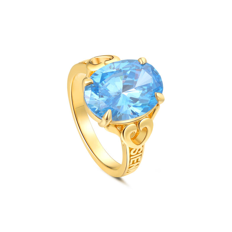 Jeulia Anello Personalizzato con Nome e Cuore in Argento Sterling