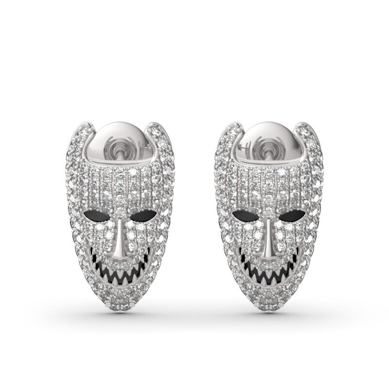 Jeulia Lock Inspired Sterling Silver Earrings