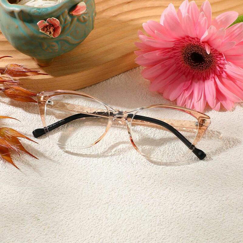 Minnie Cat Eye Champagne Brille