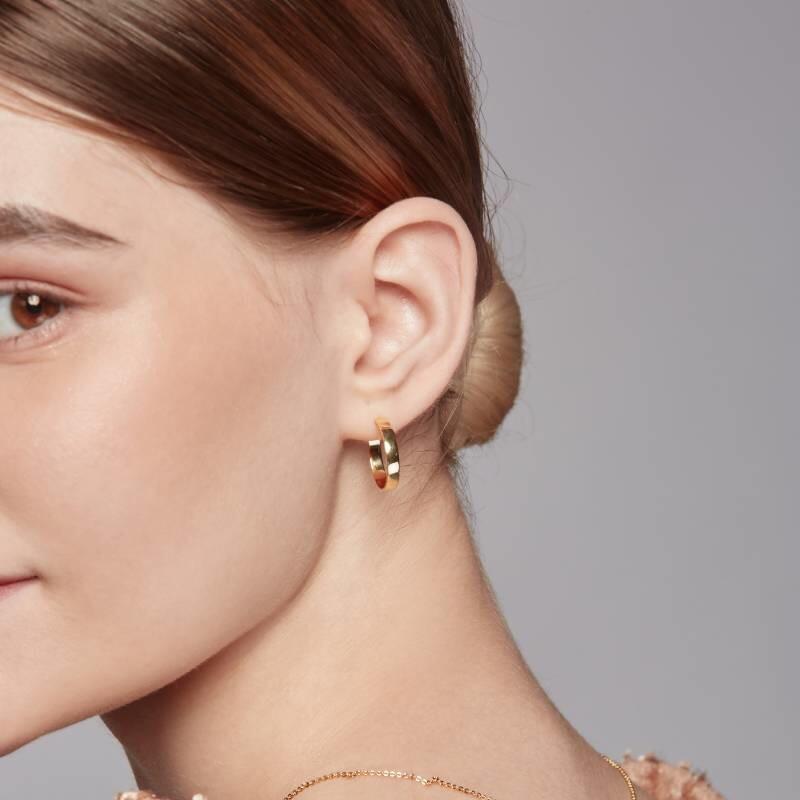 "Encircled By Love" Hoop Earrings