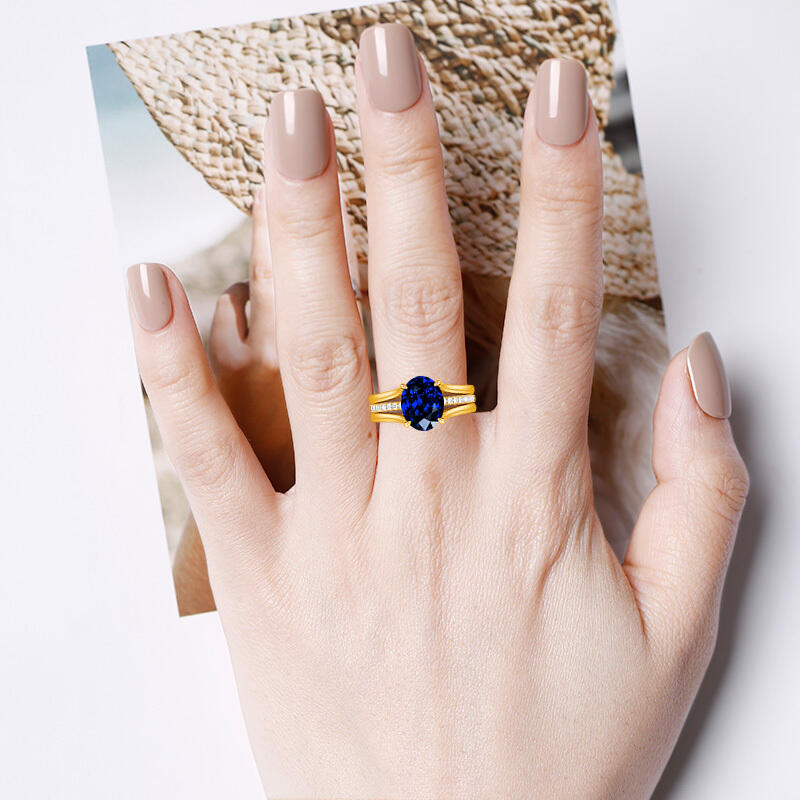 "Everlasting Bliss" Oval Cut Bridal Set