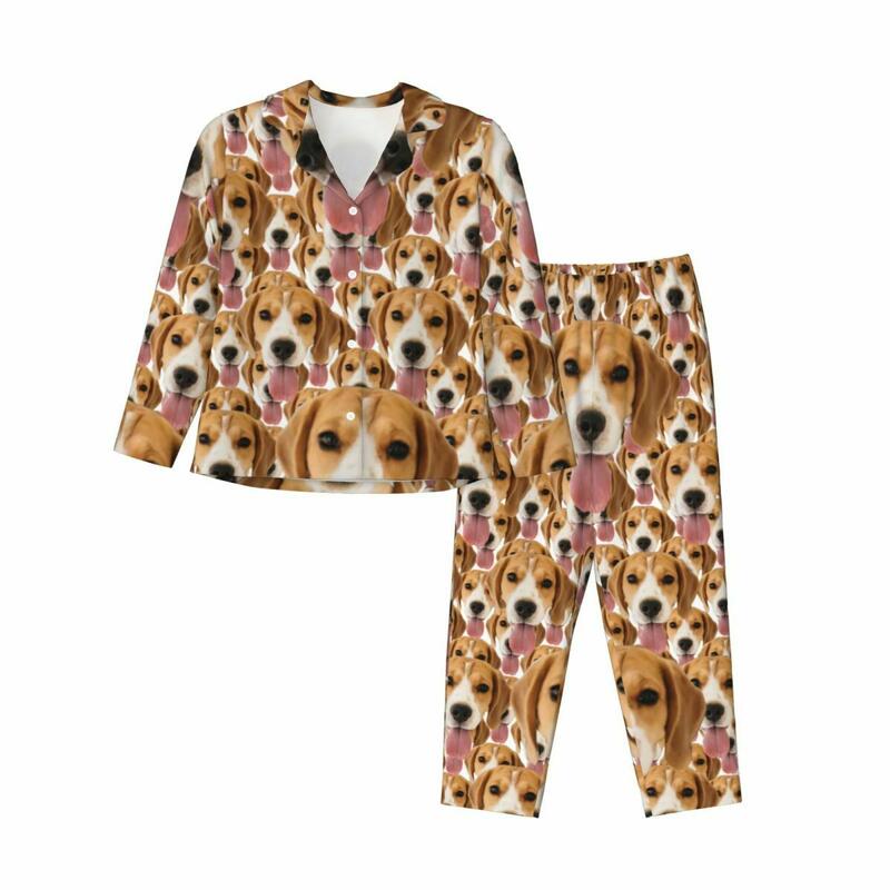 Gepersonaliseerde pyjama aangepaste hond hoofd foto volledige set patroon ontwerp creatief cadeau voor dierenliefhebbers