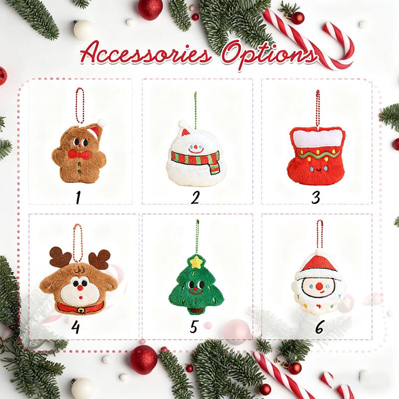 Personalisierte Weihnachtsgeschenktüte mit Namen und niedlichen Accessoires Exquisites Geschenk für Kinder