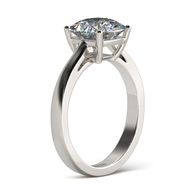 Jeulia Classic Solitaire Cushion Cut Sterling Silver Engagement Ring