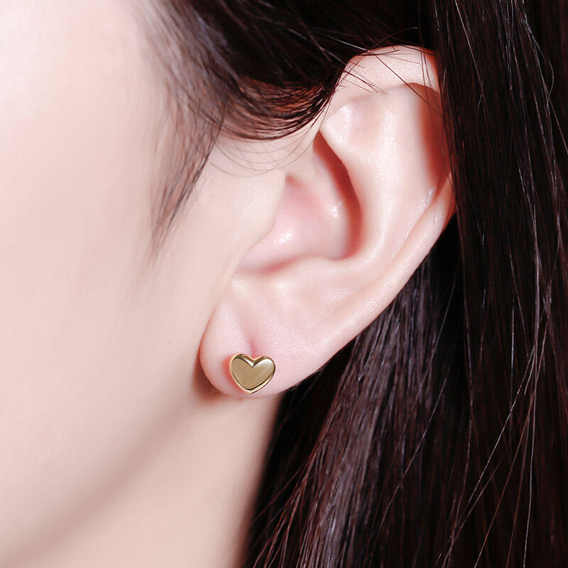 Jeulia "Always in my heart" Sterling Silver Earrings