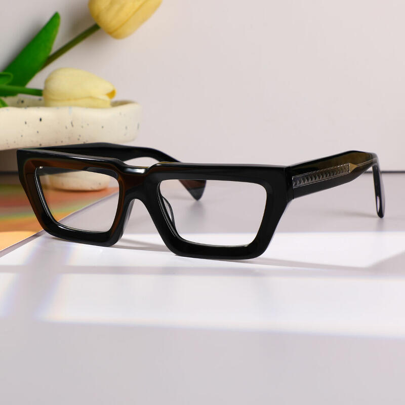 Evea Rectangle Schwarze Brille