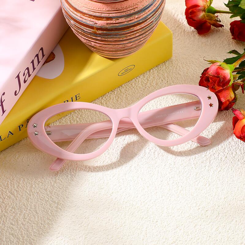 Lunettes de Vue Beck Cat Eye Rose 