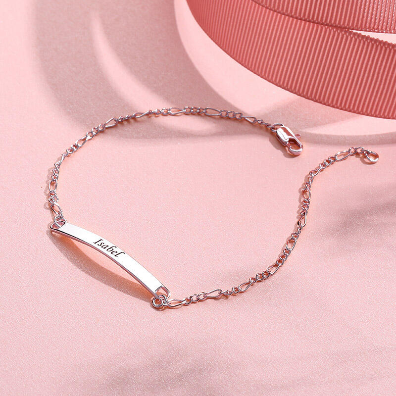 ID ブレスレット プレート 刻印 ブレスレット