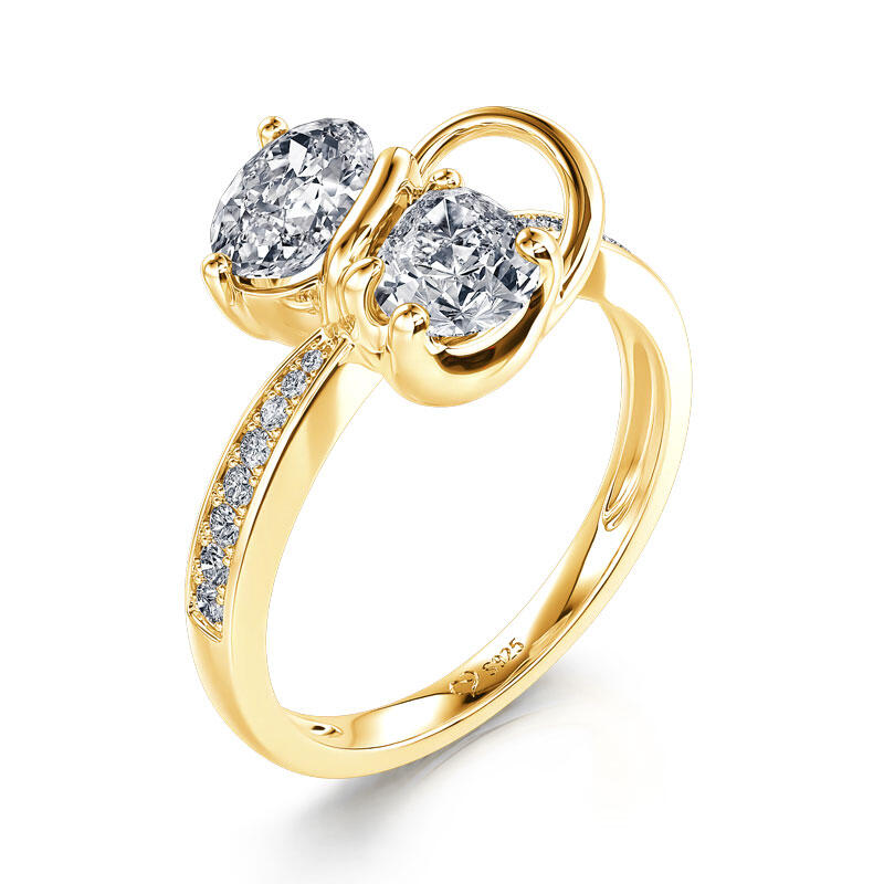 Jeulia "Magic Cat" Pear Cut Cat Sterling Silver Jewelry Set