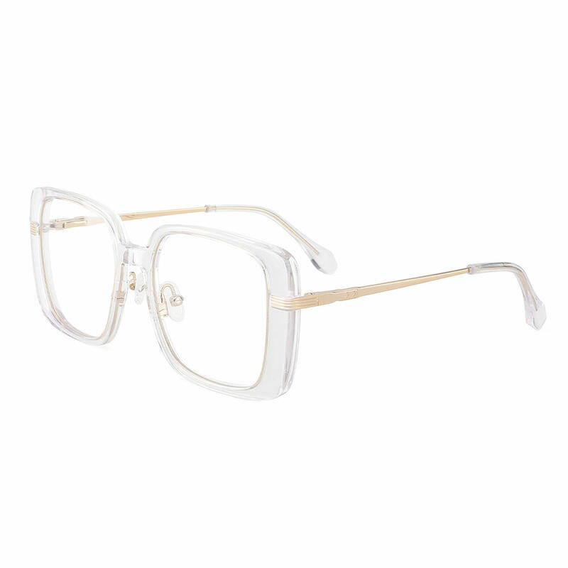 Mirror Geometric Transparent Glasses