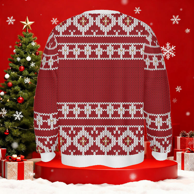 Personalized Ugly Sweater Unisex I Love My Wife Custom Photo Festive Design Christmas Gift for Loved One