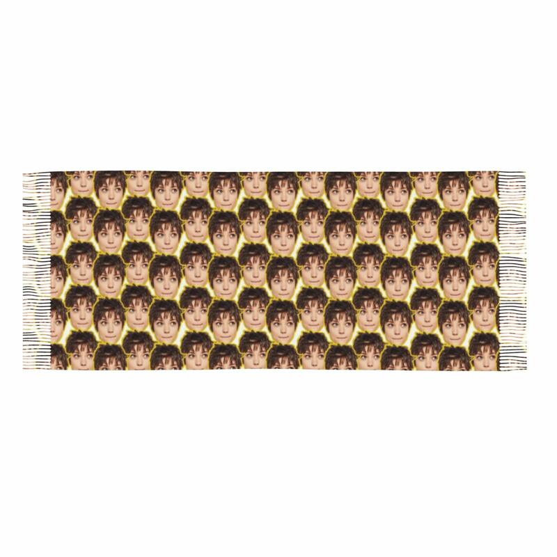 Bufanda con foto personalizada para añadir foto de cara, regalo divertido y divertido para amigos.