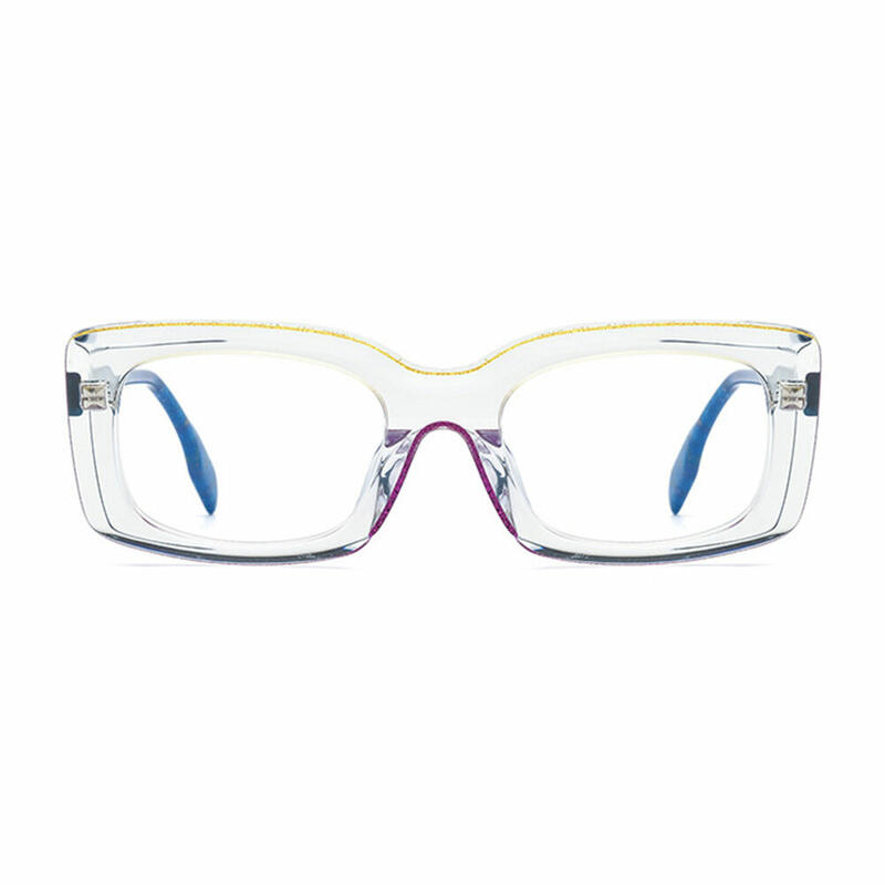 Daniela Square Blue Glasses