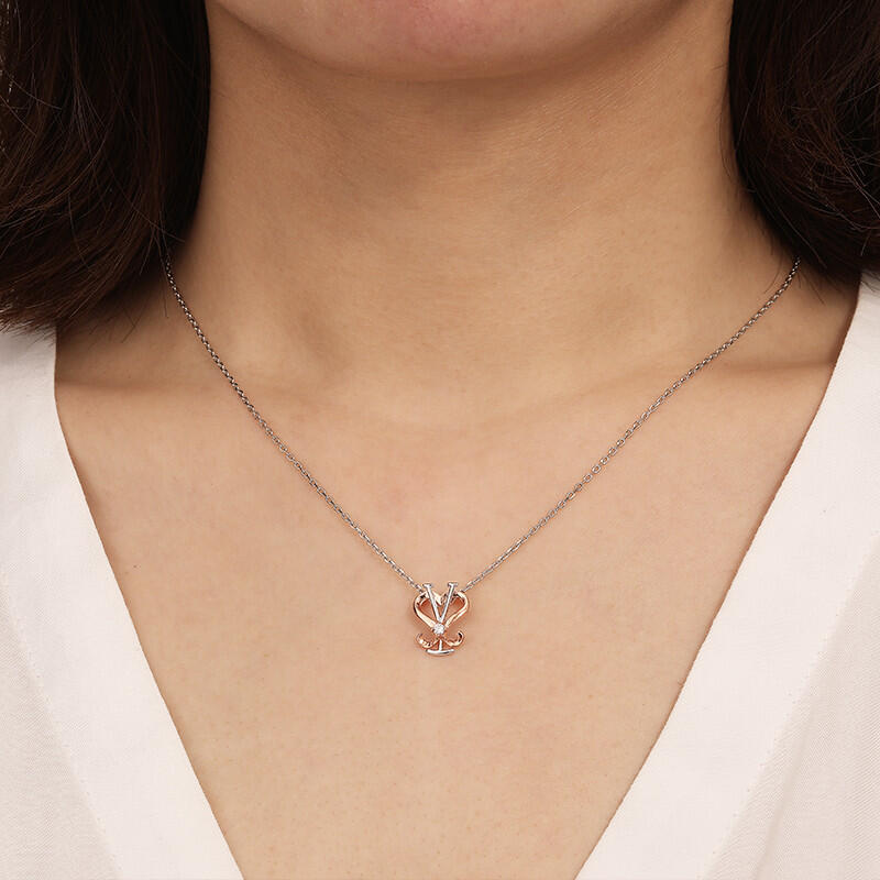 "Liebesymbol" Rundschliff-Halskette