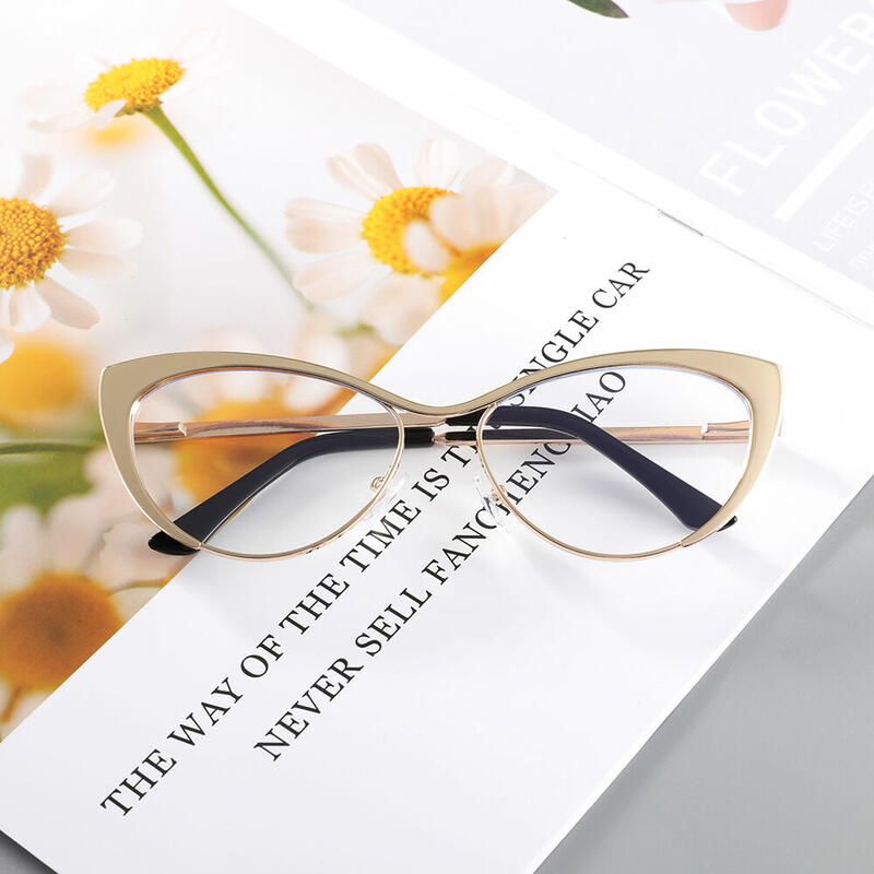 Occhiali da Vista Dulles Cat Eye Oro 