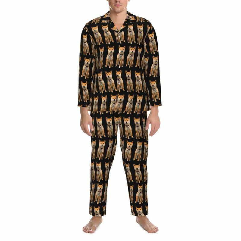 Personalized Pajamas Custom Pet Full Body Photo Arrangement Pattern Design Funny Gift for Pet Lovers