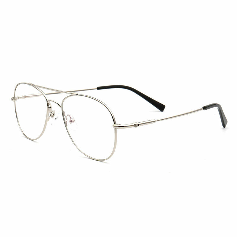 Effie Aviator Silver Glasses