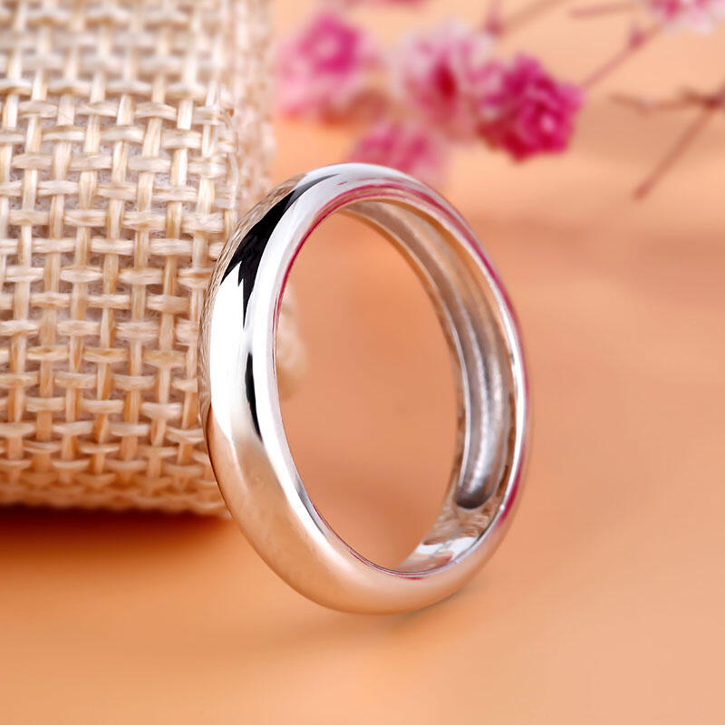 Jeulia Alianza Sipmple Pulida Para Mujer