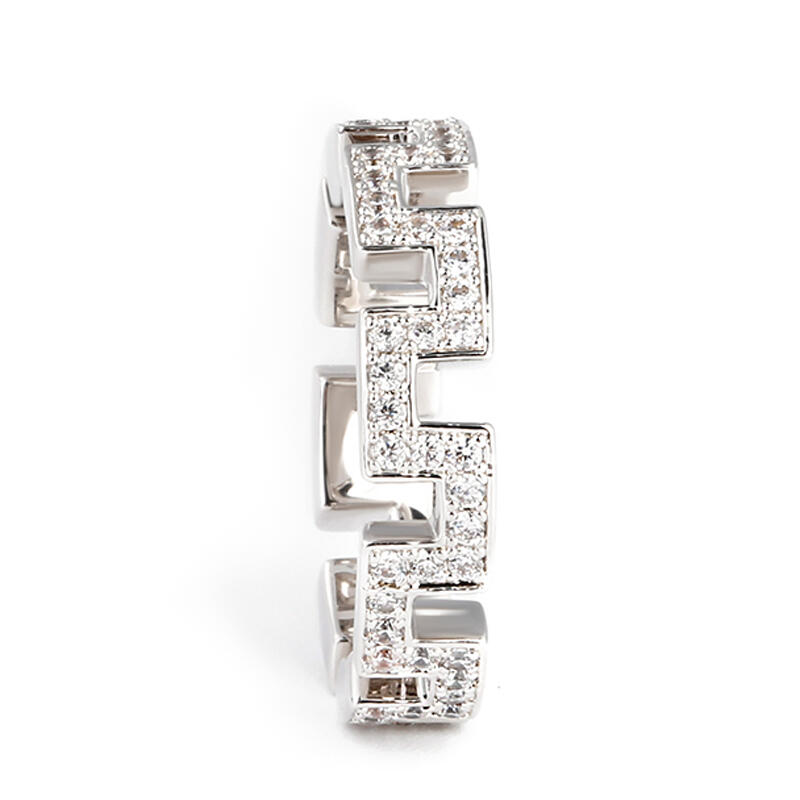 Jeulia Anillo De Plata Esterlina Dise?o De La Gran Muralla