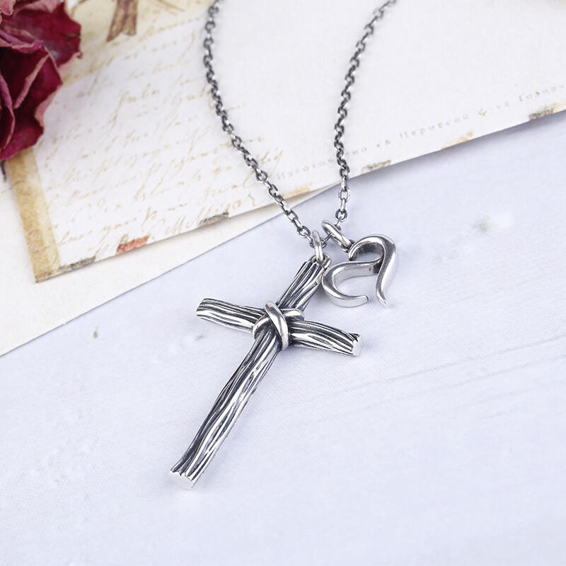 Jeulia Collar De Cruce Con Nudo