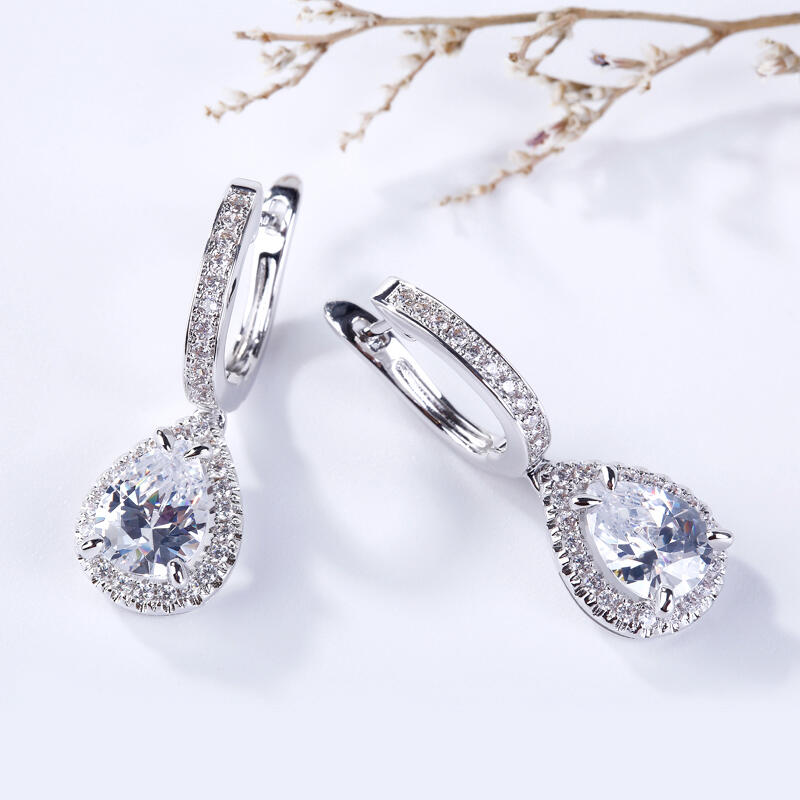 Jeulia Understated Luxury Drop Earrings