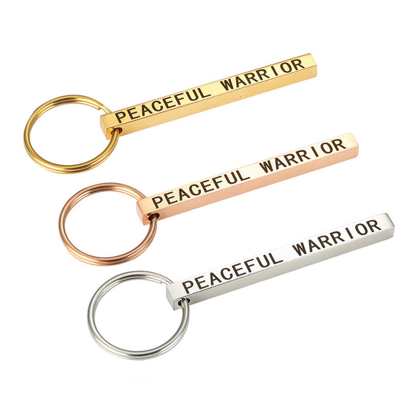 Mogelijkheid van succes aangepaste gegraveerde sleutelhanger