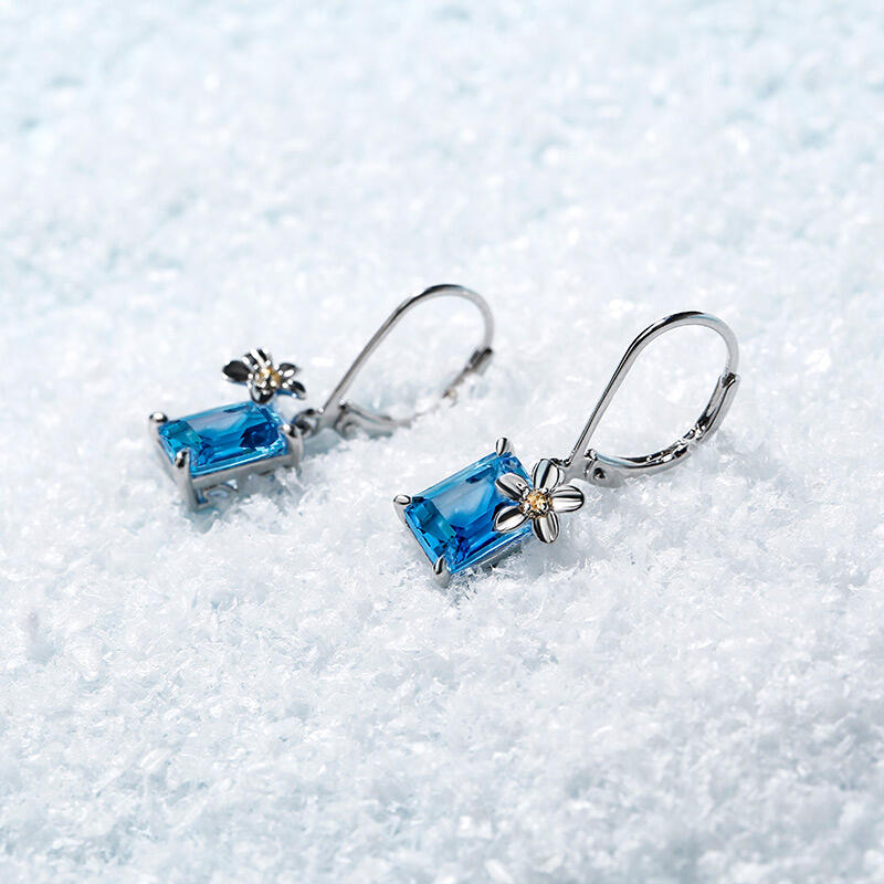 Jeulia デイジー 雛菊 デザイン シルバー ピアス