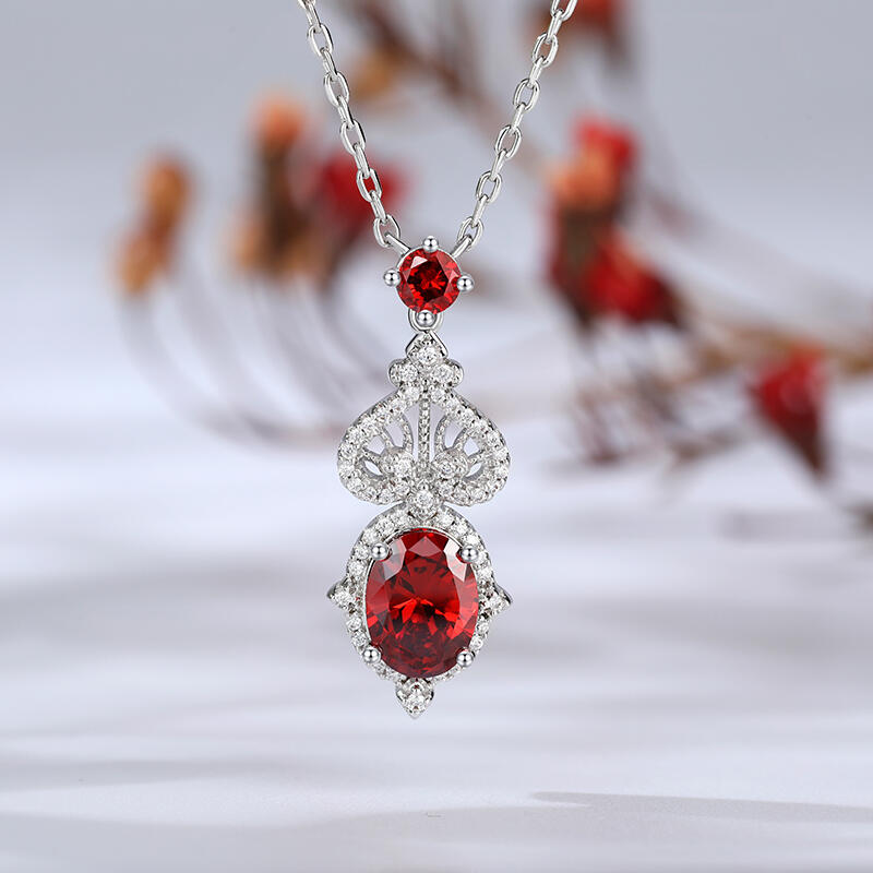 Jeulia "Eternal Flame" Sterling Silver Jewelry Set