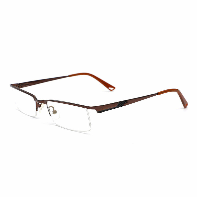 Hamilton Rectangle Brown Glasses