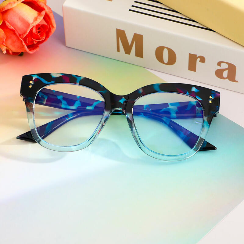 Augustine Quadratische Blaue Brillen