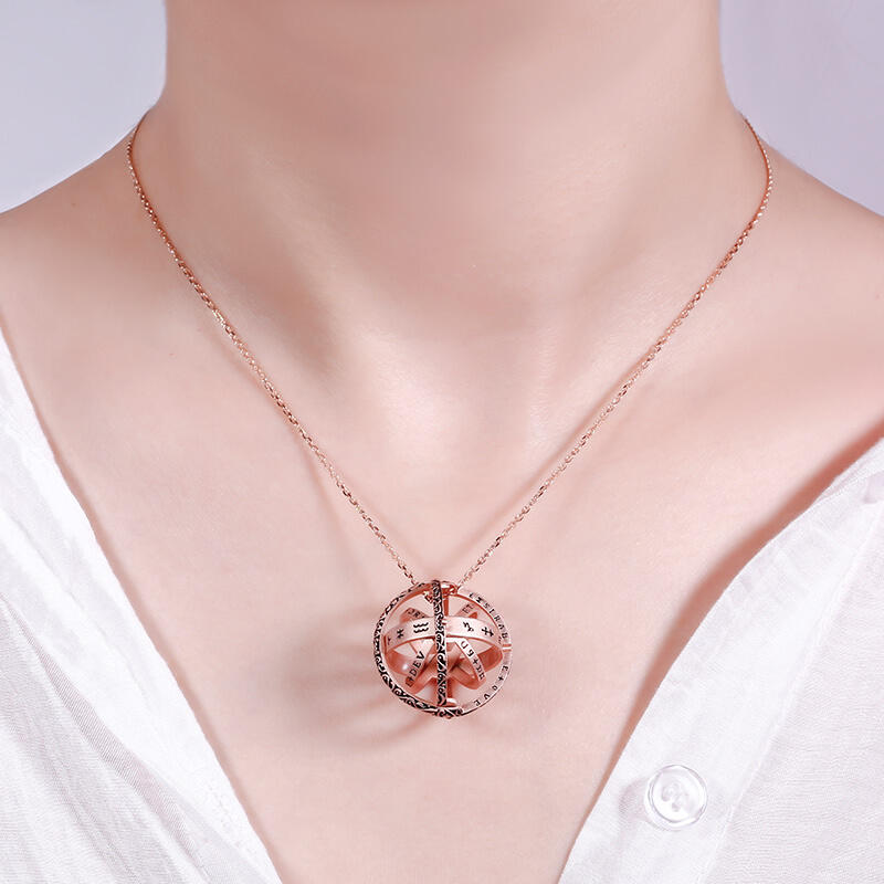 Jeulia Astronomical Sphere Sterling Silver Ring (With A Free Chain)