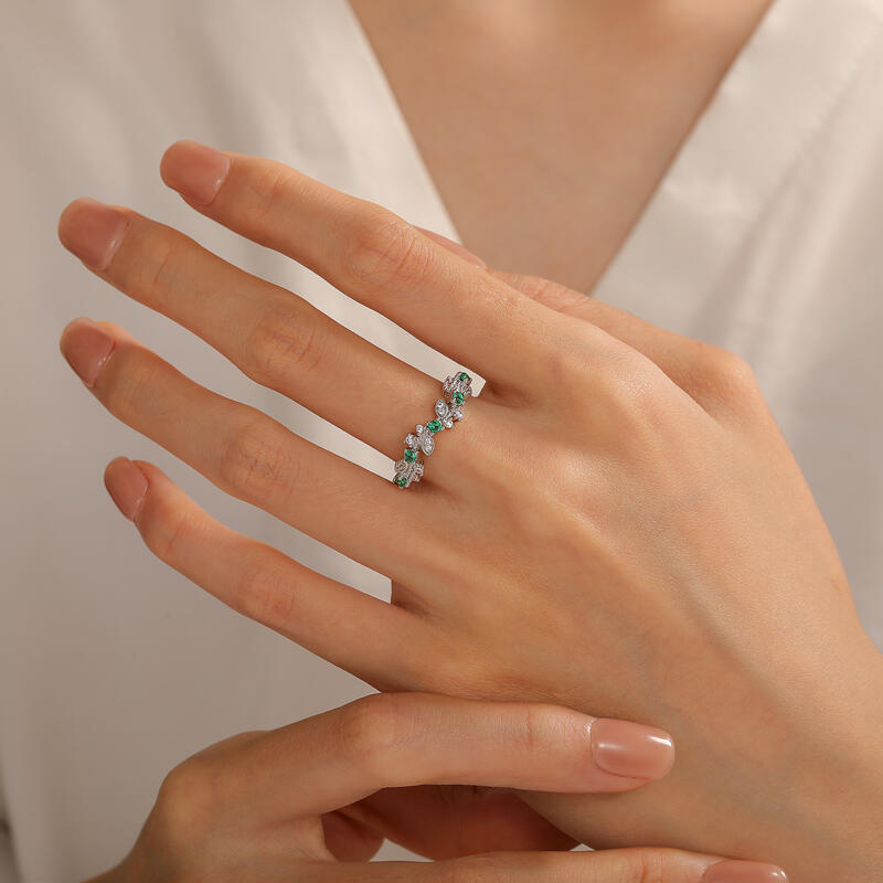 Jeulia Botanical Elements Custom Birthstone Ring